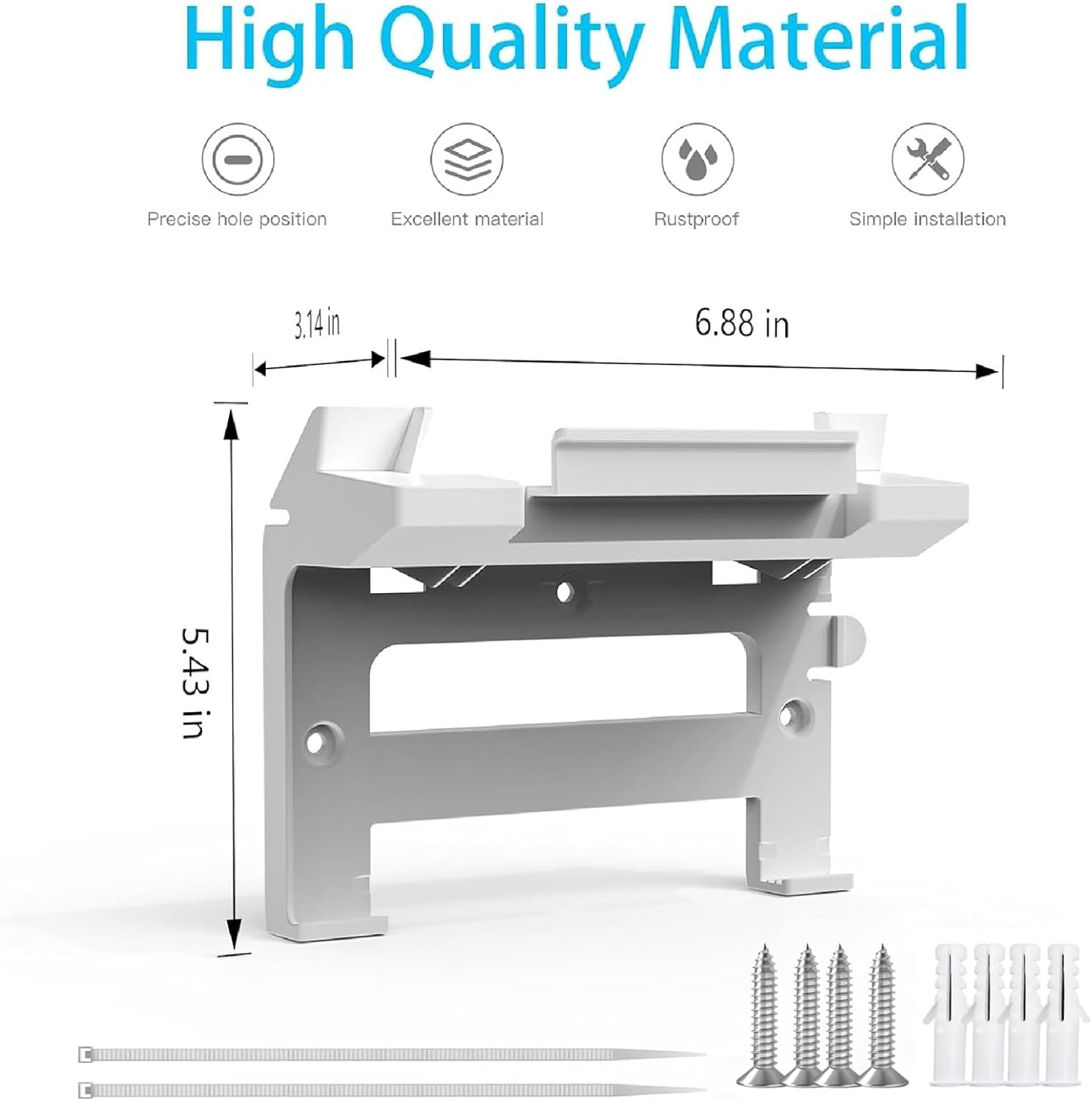Starlink Gen 3 Mount, Starlink V3 Router Wall Mount All in One Starlink V3 Router and Starlink Gen 3 Power Supply Mounting Kit for Starlink V3 & Gen3 Standard Router