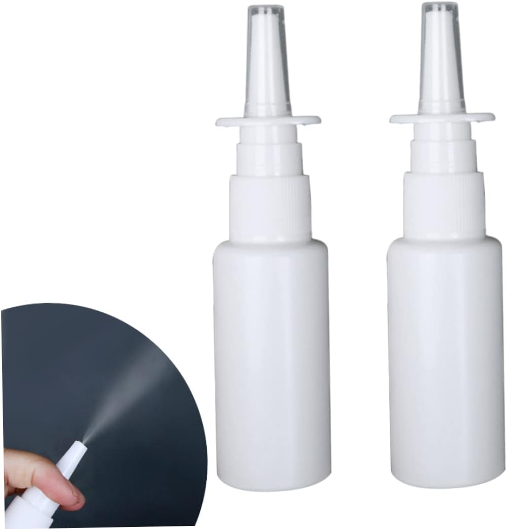 Nasal Spray Bottles 30Ml Empty Plastic Refillable Mist Nose Sprayer Bottle Container 2PCS Sports Equipment image number 2
