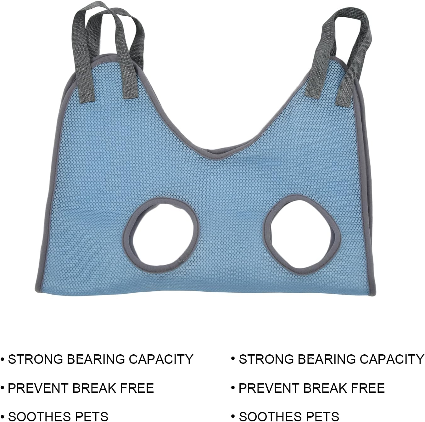 Dog Grooming Sling, Dog Grooming Hammock Mesh Fabric Comfortable Safety Breathable for Trimming Nail M Length 92 Width 52Cm image number 3