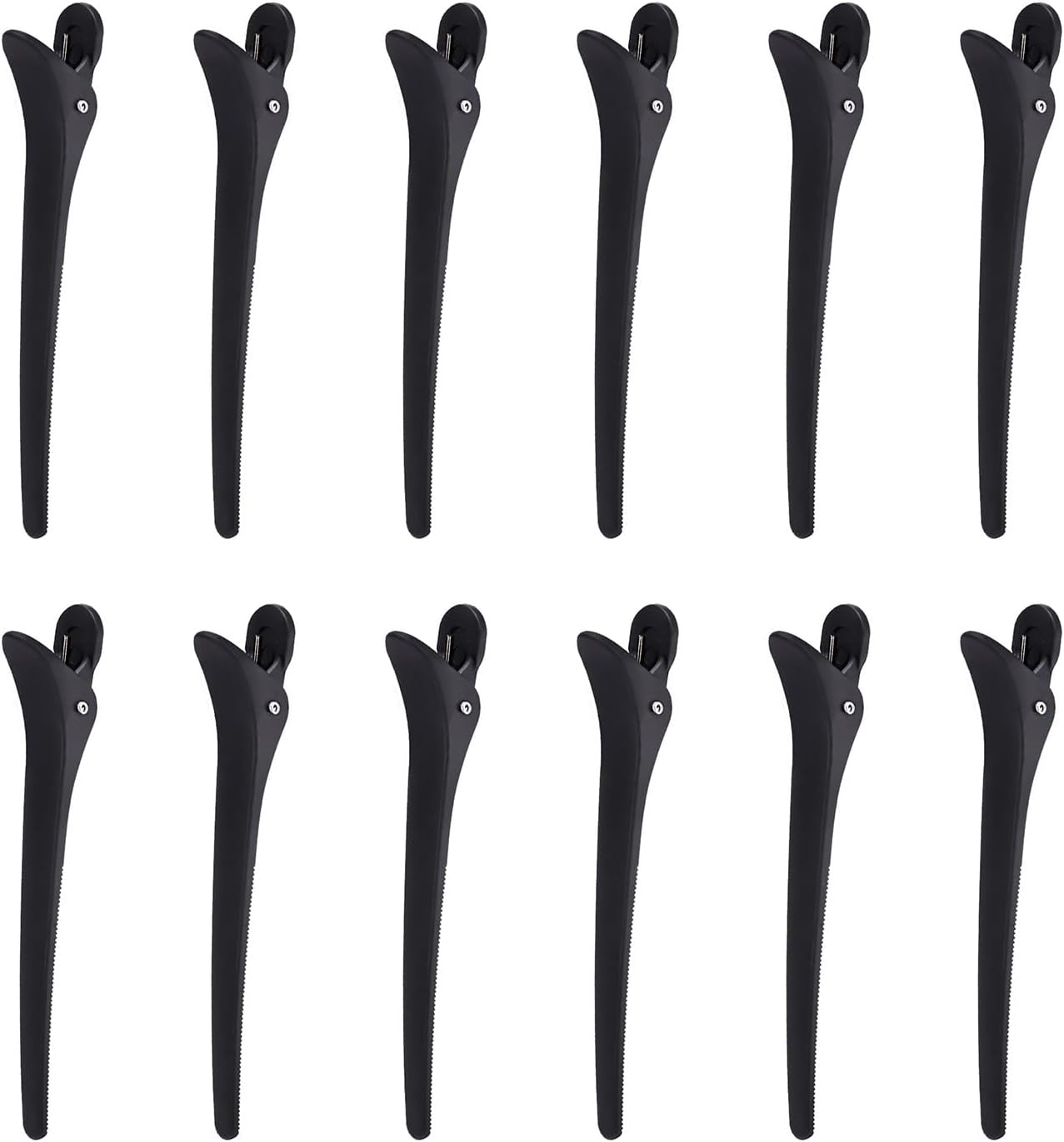 12 Pcs Hair Clips Set 12Cm/4.72Inch Alligator Duckbill Clips for Sectioning Curling Styling Non-Slip Grip Salon Home Use for Women Girls Hair Salon image number 5