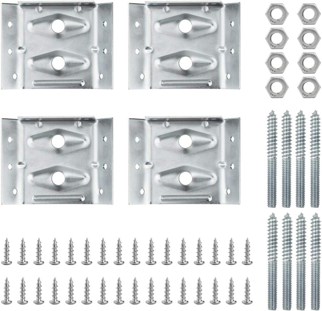 POWERTEC 71428 Surface Mount Corner Brackets with Mounting Hardware, Corner Braces for Table Aprons and Table Legs, Set of 4 image number 5