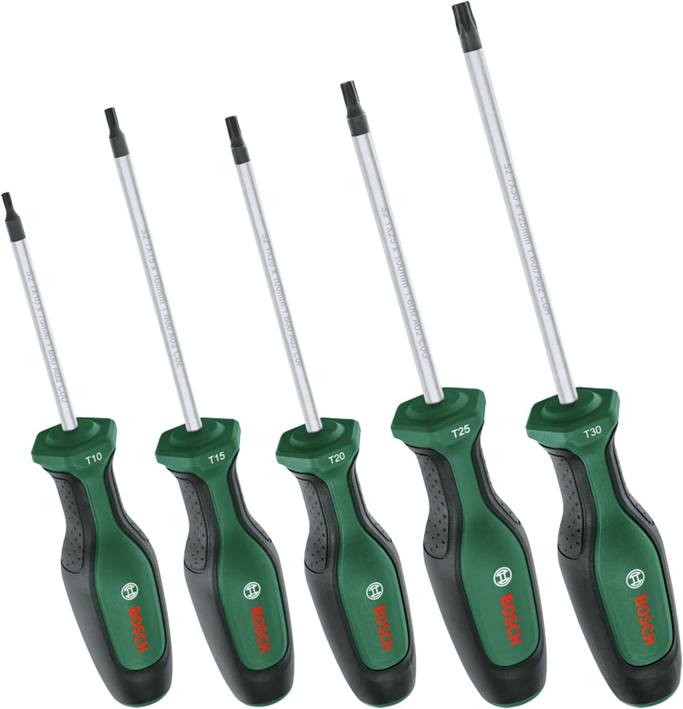 Bosch Home & Garden Screwdriver Set TX 5-Piece (5X High-Performance Screwdrivers for DIY; S2 Steel; Softgrip; Magnetic Tip) image number 6