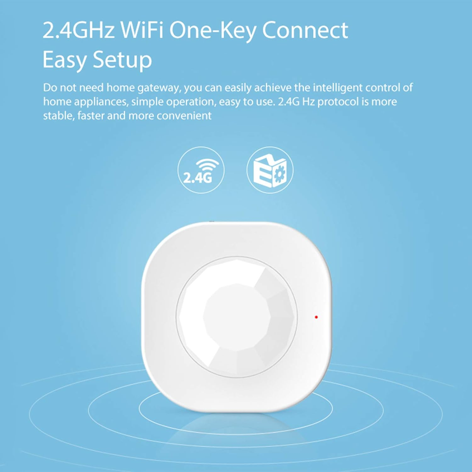 Wifi Motion Sensor,Wifi PIR Motion Sensor Wireless Passive Infrared Detector Security Burglar Alarm Sensor Tuya Smart APP Control Smart Home
