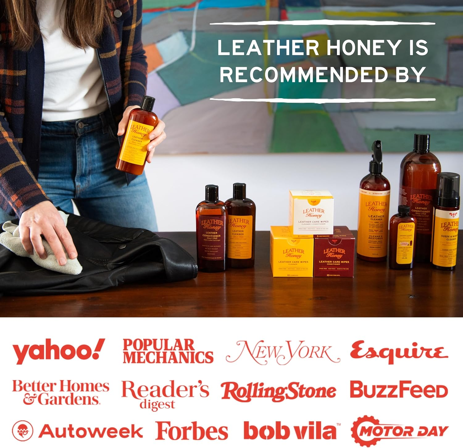 Leather Honey Suede Cleaner: Non-Toxic Suede & Nubuck Care, Made in the USA since 1968. Clean and Restore Suede & Nubuck Shoes, Boots, Jackets, Uggs, Bags, Purses and More. Safe for Any Color & image number 3