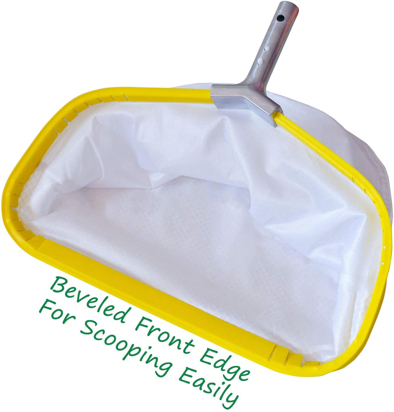 Professional Pool Net, Heavy Duty Skimmer Rake with Aluminum Frame, Fine Mesh Deep Bag Shovel for Cleaning Swimming Pool Leaf Pollen Silt image number 2