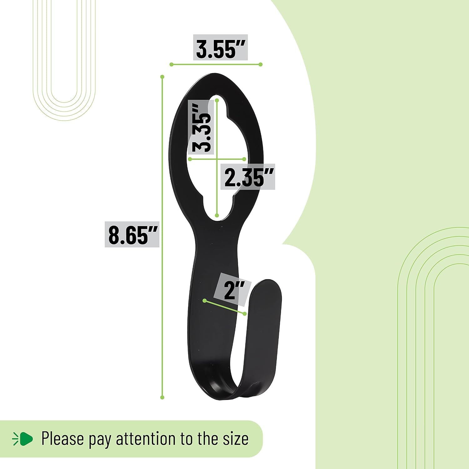 Metal Garden Hose Holder Fit for 50&rsquo; of 5/8&rdquo; Hose, Garden Hose Hanger, Water Hose Holder, Water Hose Holders for Outside, Portable Hose Holder, Hanging Hose Holder, Garden Hose Carrier image number 2