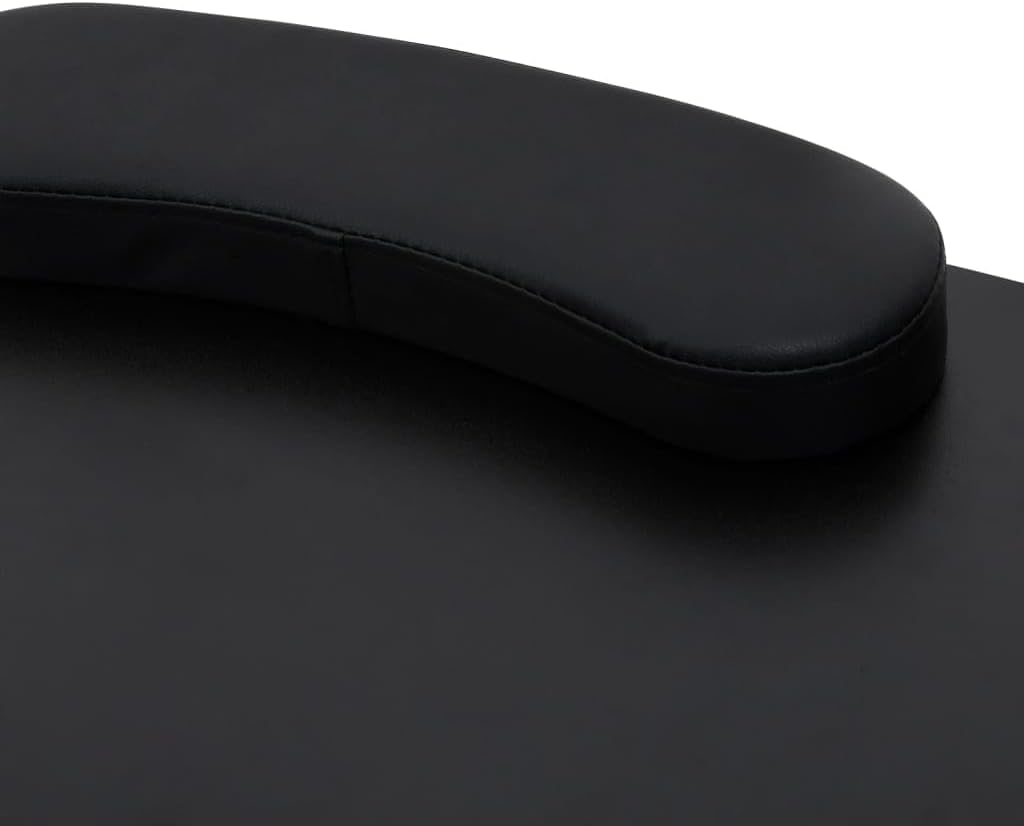 Folding Manicure Nail Table with Castors Black Portable Beauty Salon Furniture image number 3