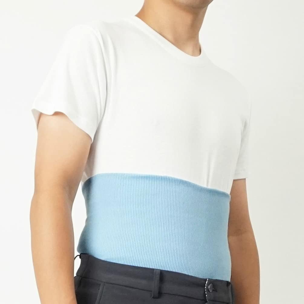 Gunze H1000 Belly Wrap, Loving Belly Wrap, Cotton Rich, Ribbed, Unisex image number 5