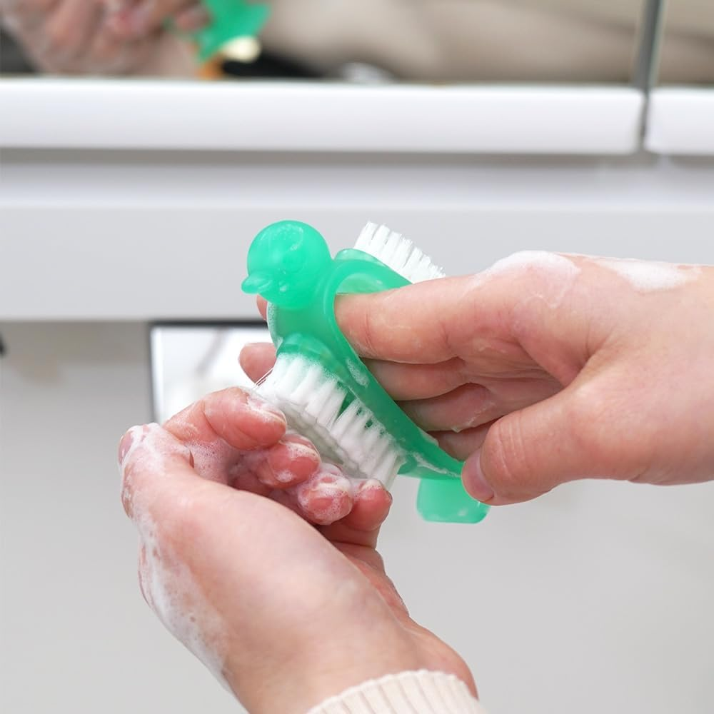 Azuma Az950G Hand Wash Brush, Nail Care, Penguin Green, Standing and Clean Storage, 32.4 Oz (950 G) image number 6