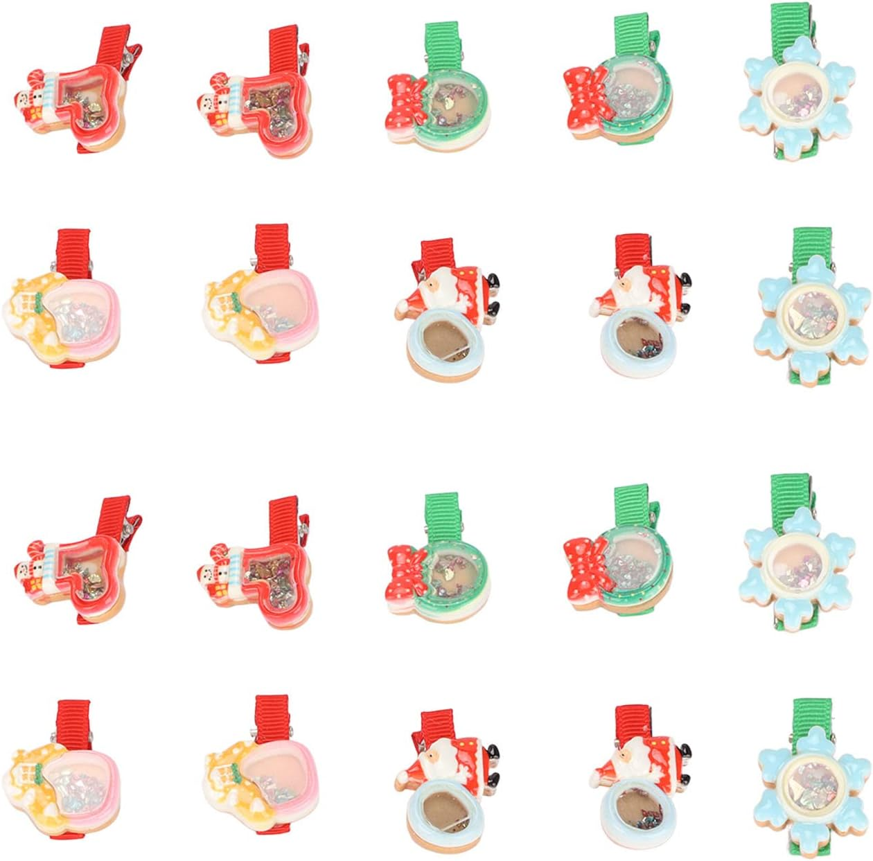 20Pcs Pet Hair Clips, Fashionabl Cute Attractive Multipurpose Pet Grooming Headdress, Christmas Bow Pet Headdress Dog Grooming Bowknot Dog Hairpin Headdress for Pets Dogs Cats image number 2