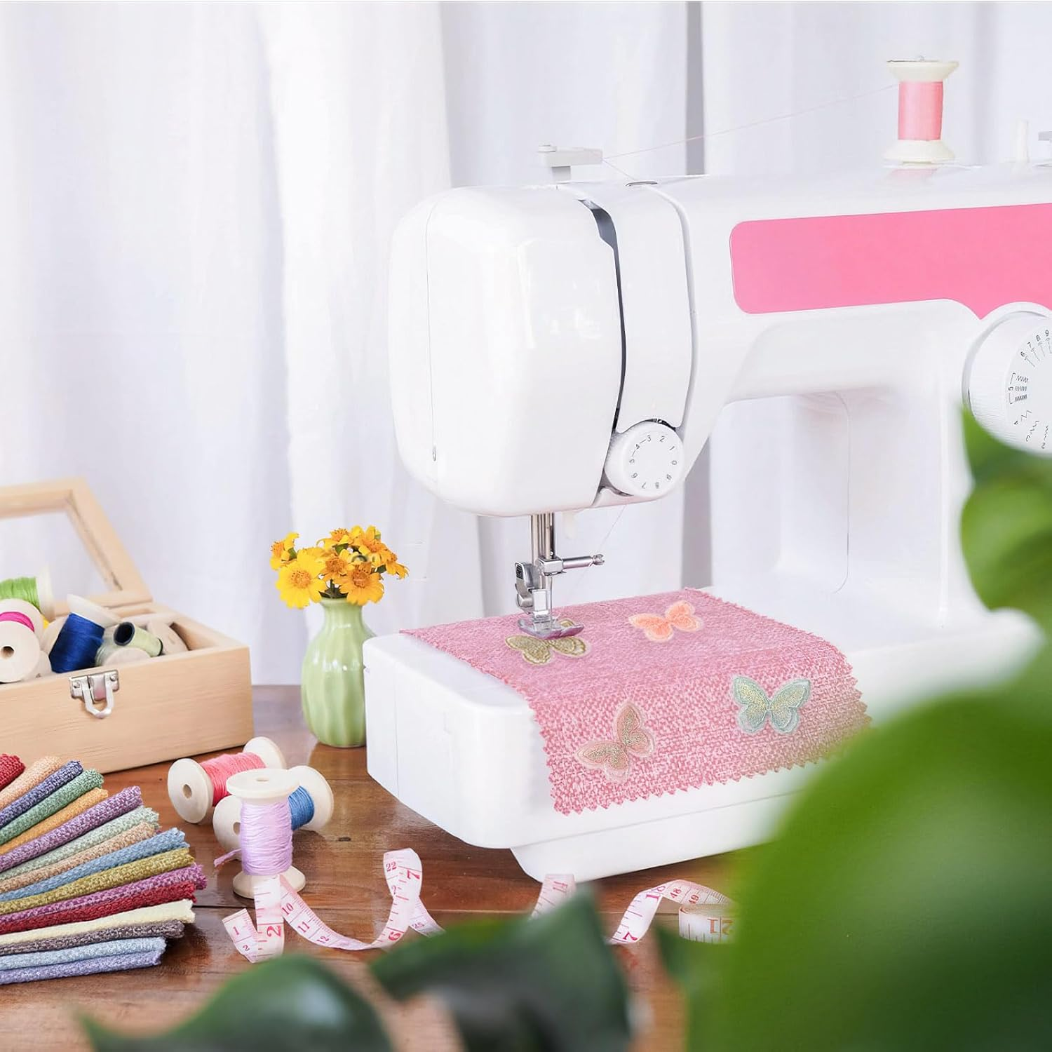 30 PCS Butterfly Patches Fabric Appliques for Clothes Butterflies Butterfly Lace Patches for Sewing Craft Wedding Dress Clothes Jeans Hat (Colorful) image number 2