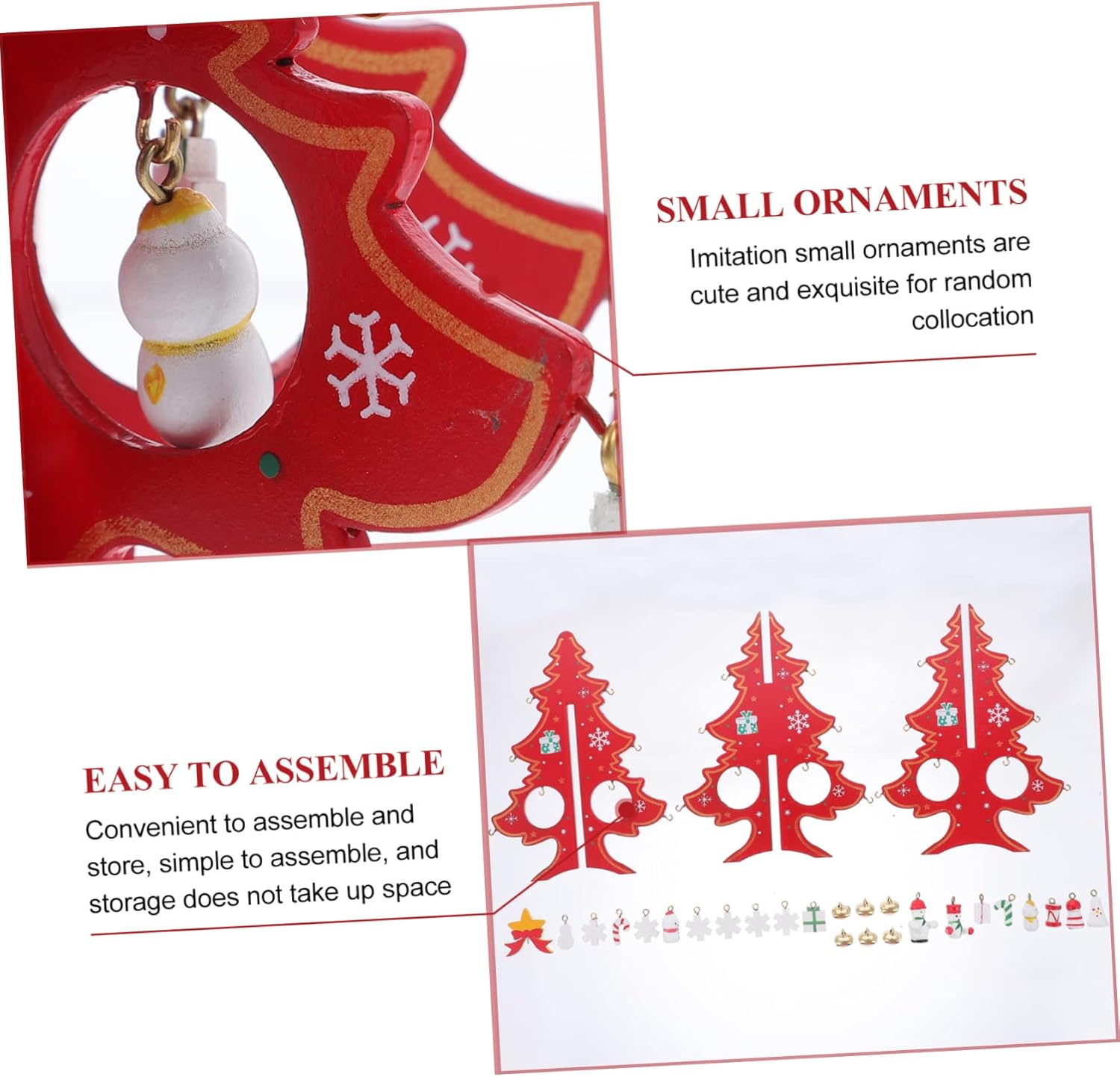 LABRIMP Creative Mini Christmas Tree Tabletop Xmas Tree Decor Vibrant Colors for Home Bedroom and Holiday Decoration Elegant Craft for Festive Cheer image number 4