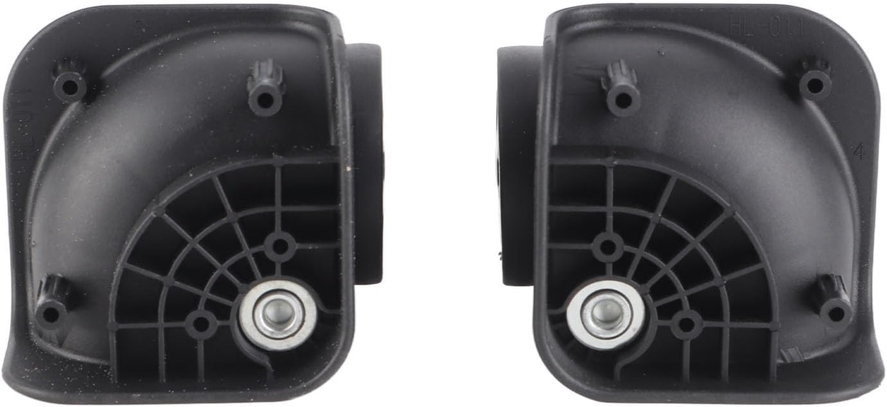 ANKROYU Universal Suitcase Wheels Replacement Set 2 Pack Premium Nylon Swivel Casters with 11 Screws for Luggage Repair Black Durable Travel Accessories image number 4