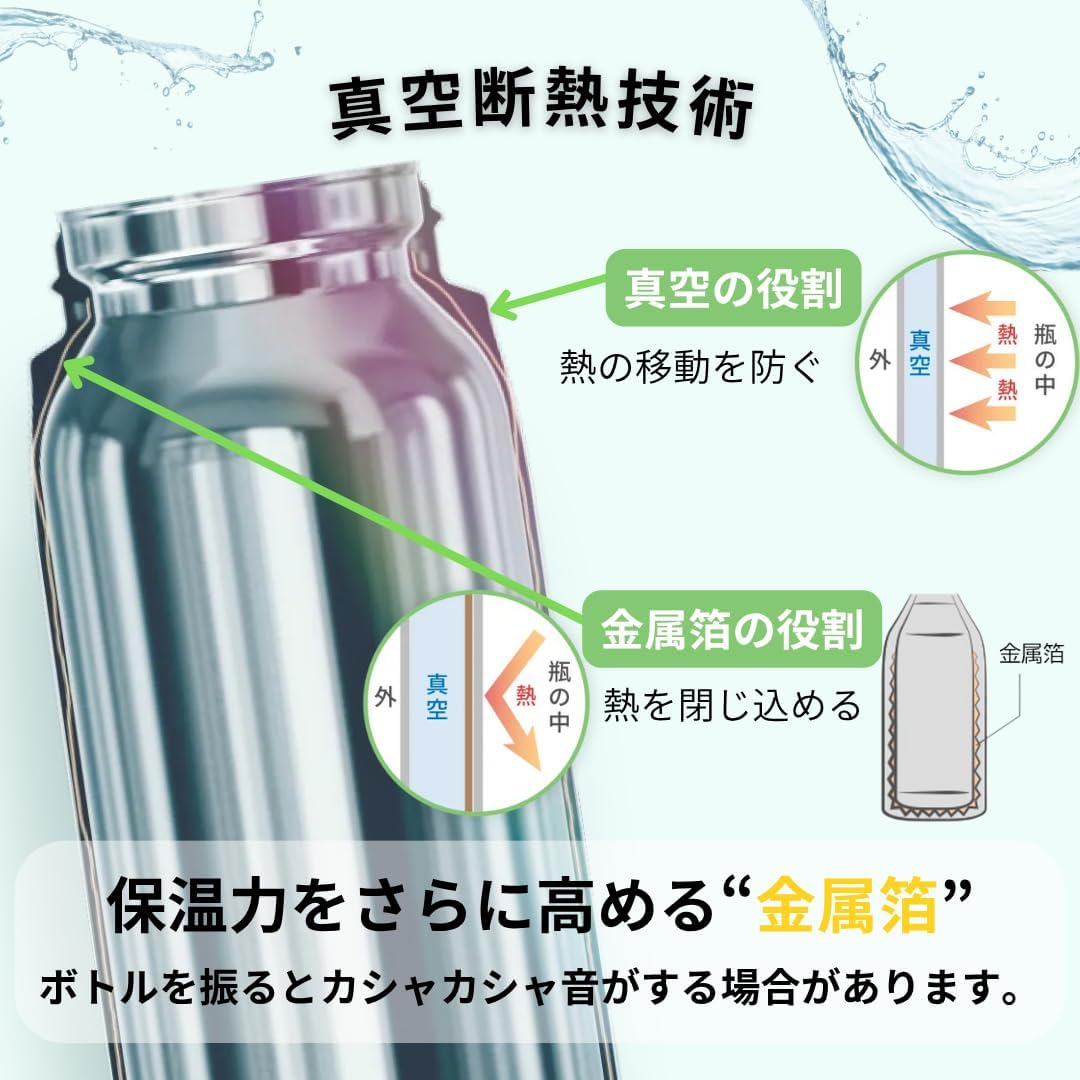 Tiger Thermos Flask (Dishwasher Safe, Integrated Gasket) Water Bottle, 16.9 Fl Oz (500 Ml), White Water OK, Screw Stainless Steel Bottle, Lid and Seal Can Be Washed Together, Easy Cap, Vacuum image number 2