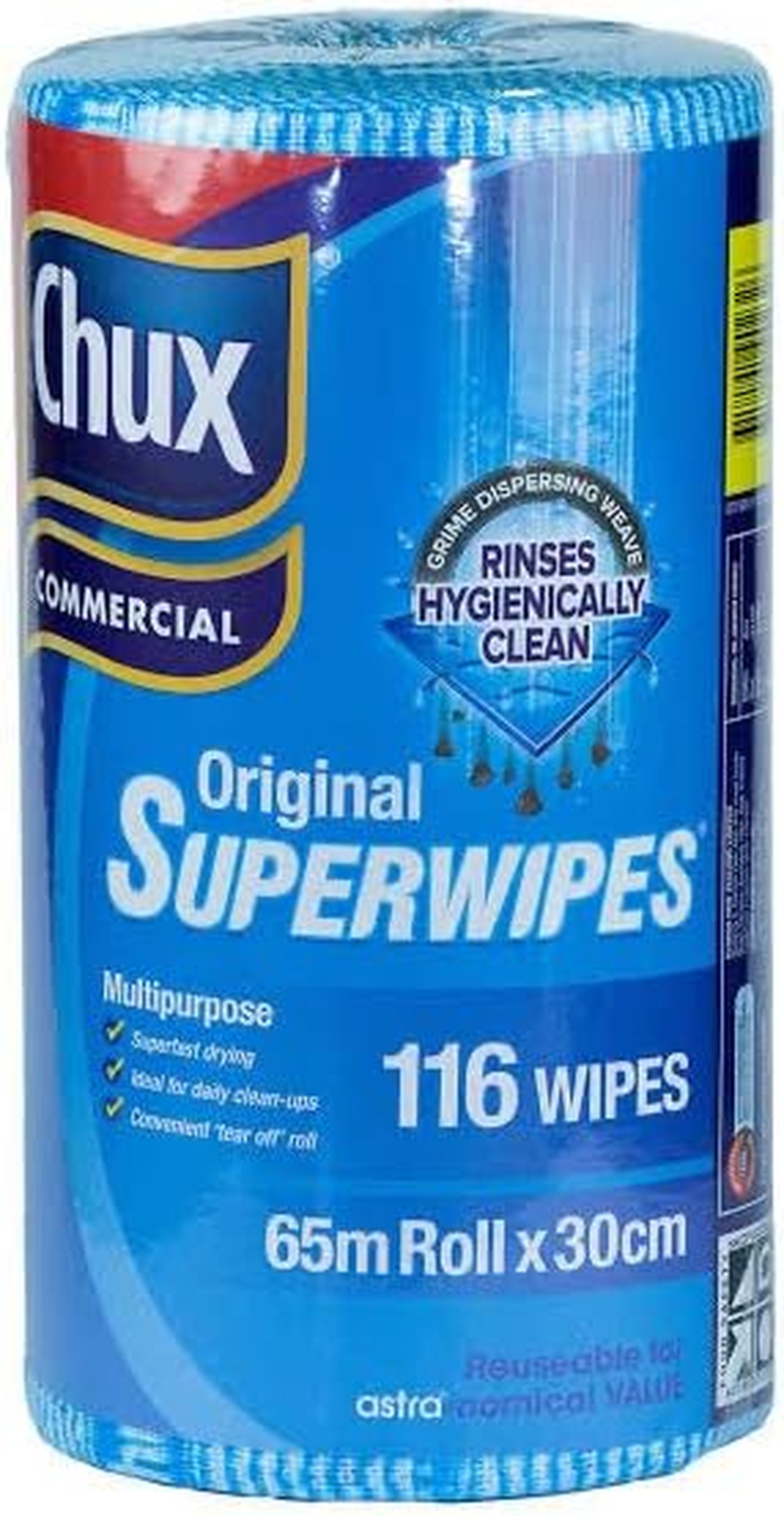 Chux Original Superwipes 144 Wipes 65M X 30Cm