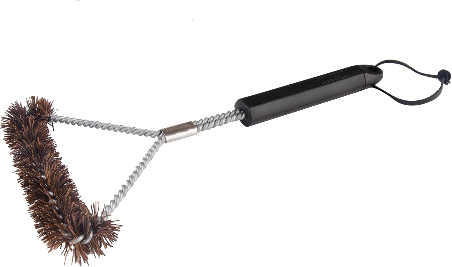 BBQ Buddy 30Cm Palmyra Grill Brush - Sustainable Fibre Grill Brush for Outdoor Barbeque - Handheld Grills Cleaner and Scrubber with Handle image number 2