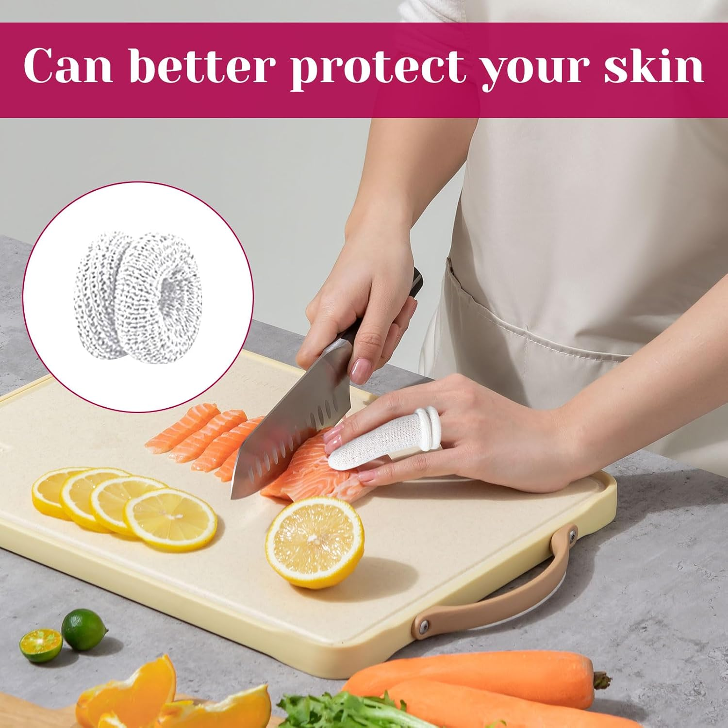 Finger Tubular Bandage, 20 Pcs Compression Bandage, Tubular Thumb Bandages, White Cotton Finger Cots, Roll Hand Cot, Soft Resilient Finger Bandage for Snug and Fixed Climbing, Easy to Use image number 2