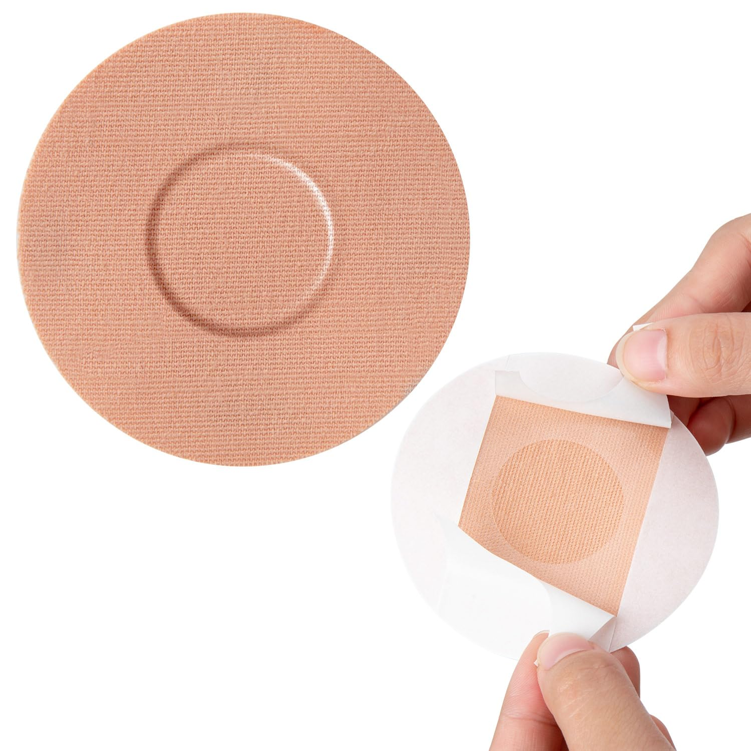 SUNMON 20 Pack Freestyle Libre 2 Covers, Libre 2 Sensor Covers Waterproof Skin-Friendly Long Lasting for 10-14 Days, No Glue in the Center (Skin) image number 3