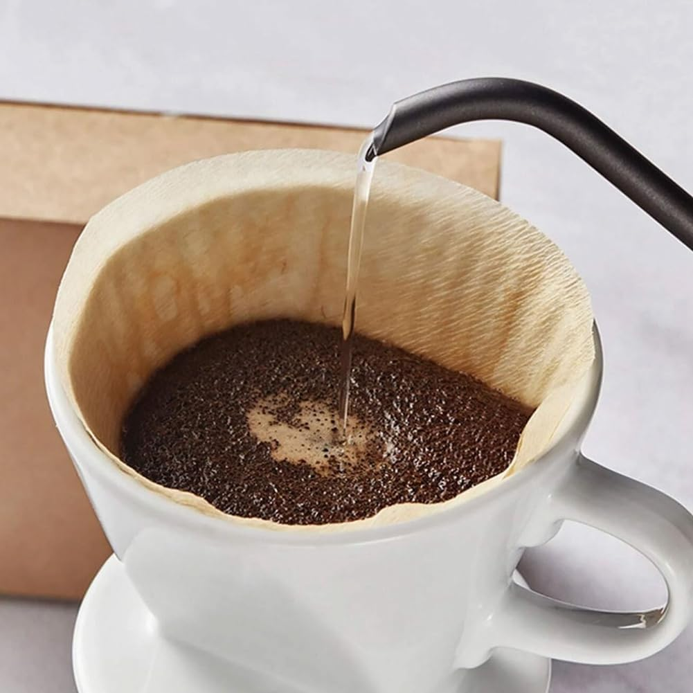 1600PCS Coffee Filter Replacement Paper,Unbleached round Unbleached Tea Filter Cap,Diy Espresso Cloth Filter Screen 64Mm image number 4