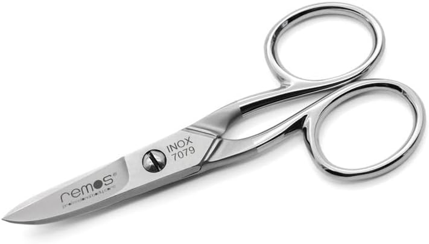 Remos Toenail Scissors Stainless Steel Serrated Blade Cuts Strong Fingernails and Toenails image number 5