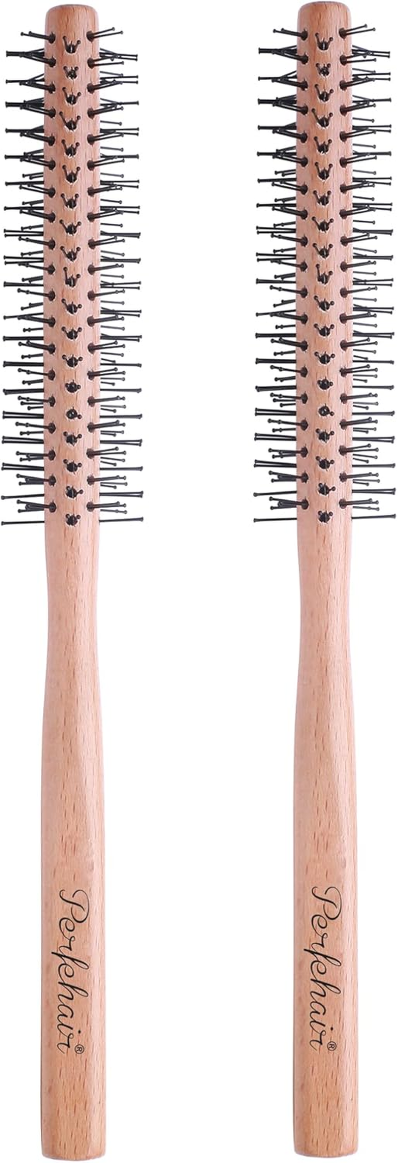 Small round Brush for Short Hair, 1 Inch Mini Quiff Roller for Women and Men, Best for Thin Hair, Bangs, Beard, Styling, Lifting, Curling off White image number 3