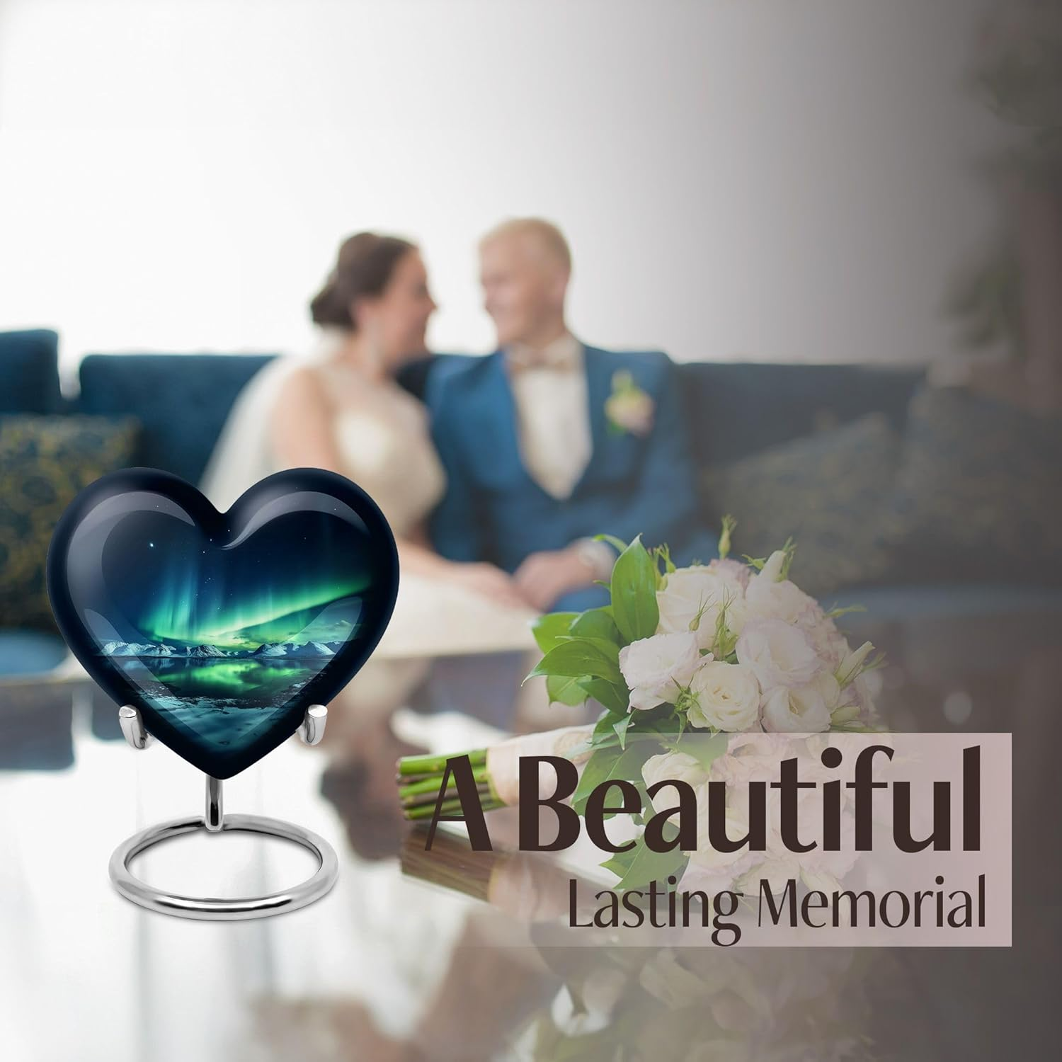 KARYLIZ Aurora Keepsake Urn for Ashes - Cremation Memorial - Small Ash Urns - Portable Urns - Miniature Urn - Unique Burial Urns 3 Inch, Set of 4 image number 2