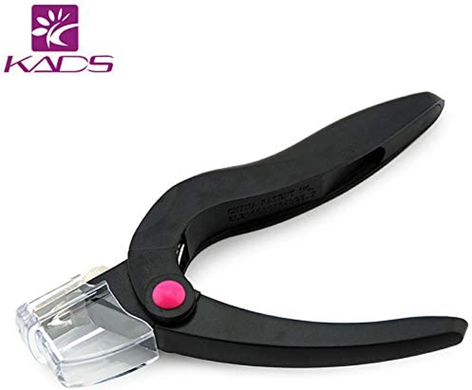 KADS 1PCS Black Acrylic Nail Clippers Professional False Nail Cutter Nail Tip Cutter Acrylic UV Gel Fake Nail Tips Clipper Trimmer Manicure Tool (Black)