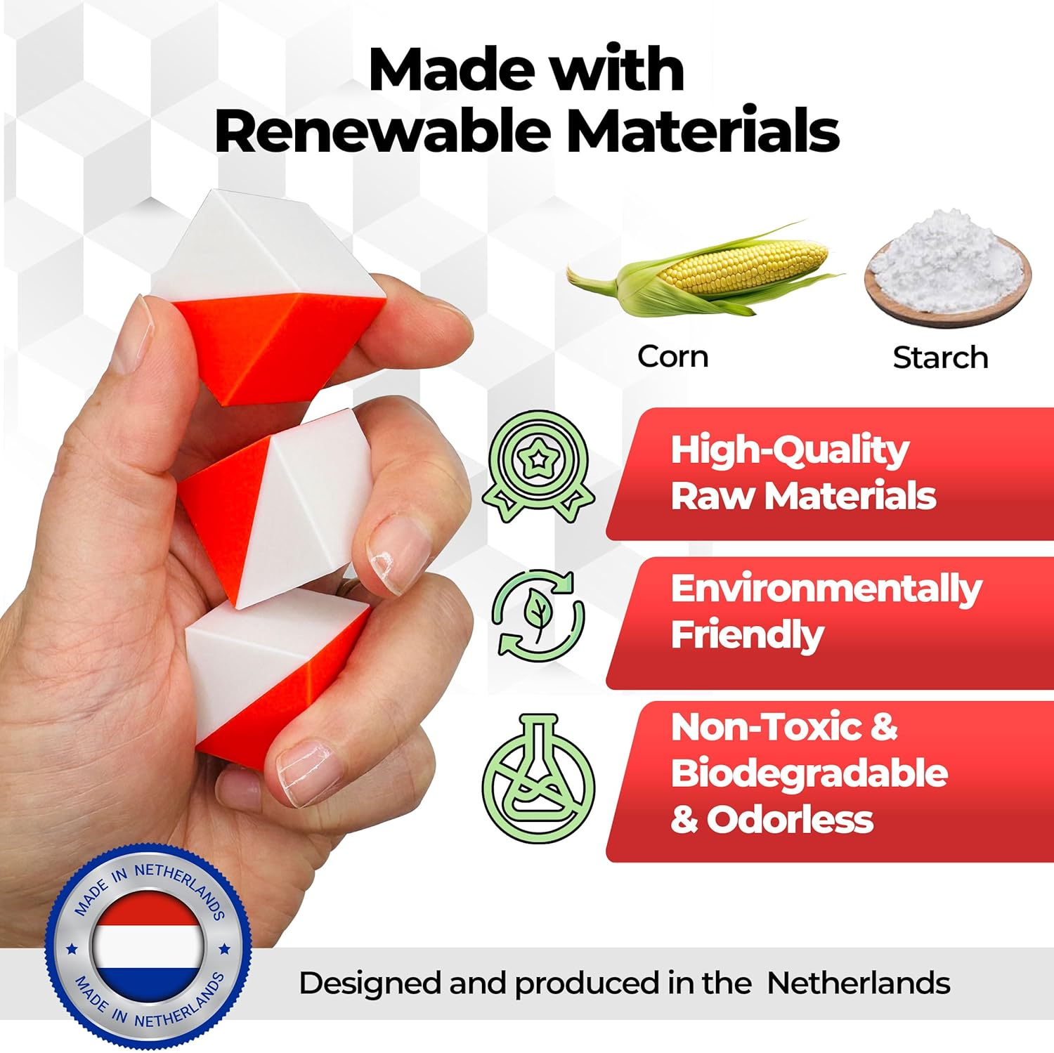 Prfcnl IQ Test Cubes (Natural Edition) &ndash; 9 Kohs Cubes, Practice for Block Design Test, WAIS IV, WPPSI and WISC V Tests image number 3