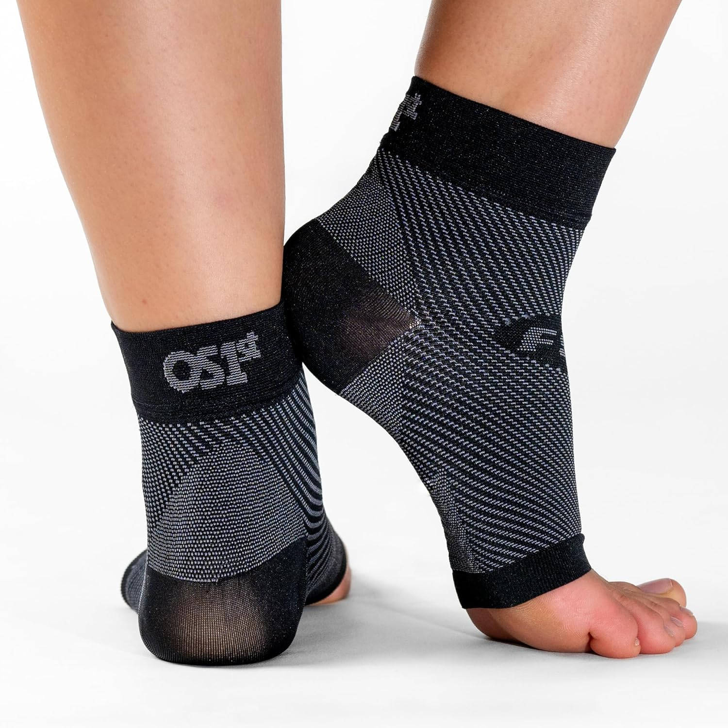 Os1St Unisex Fs6 Sports Compression Foot Sleeve Black