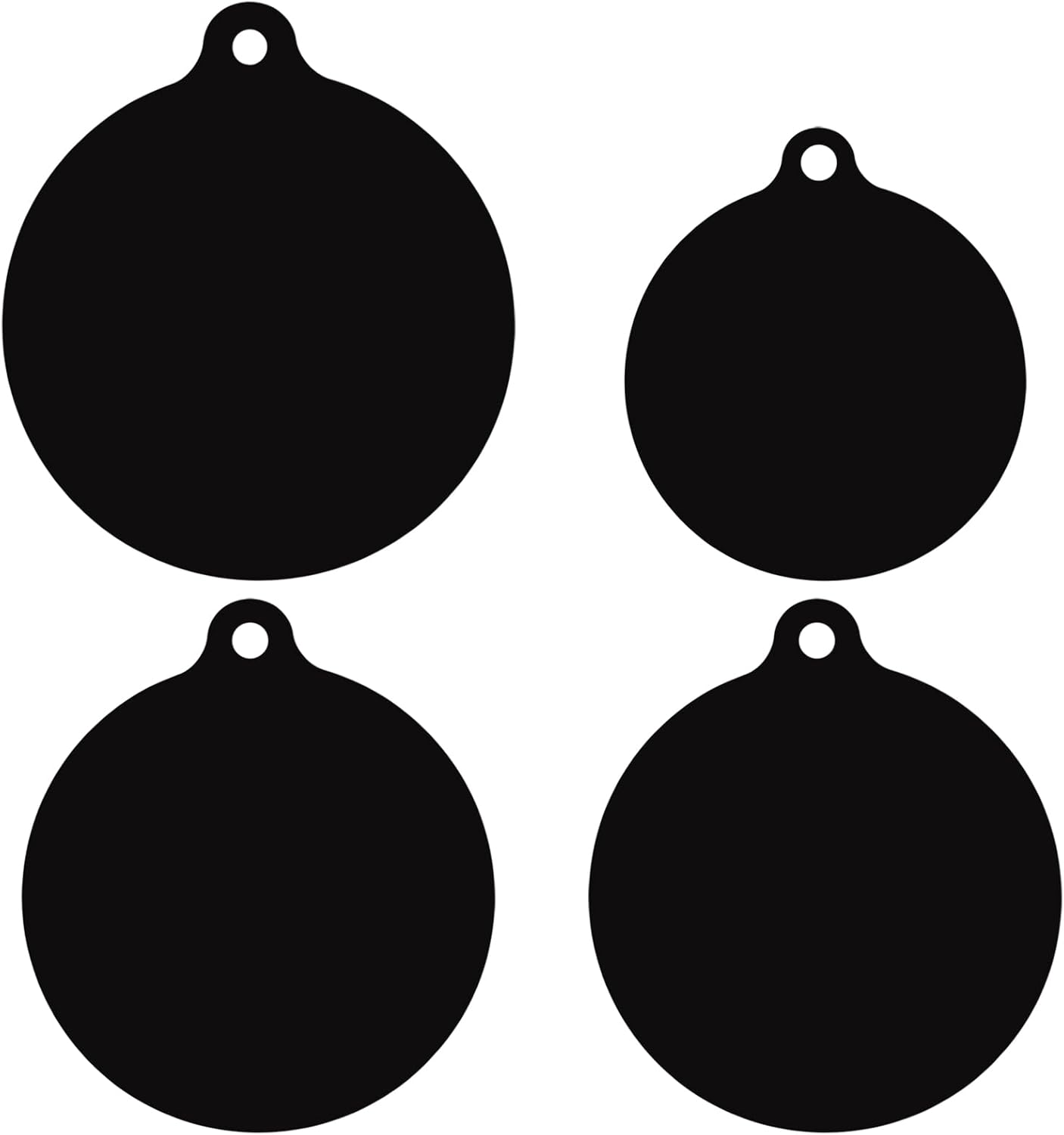 4 Black Silicone Mats for Induction Cookers, Induction Cooker Protective Non-Slip round Silicone Mats, Induction Floor Mat, Heat Resistant image number 1