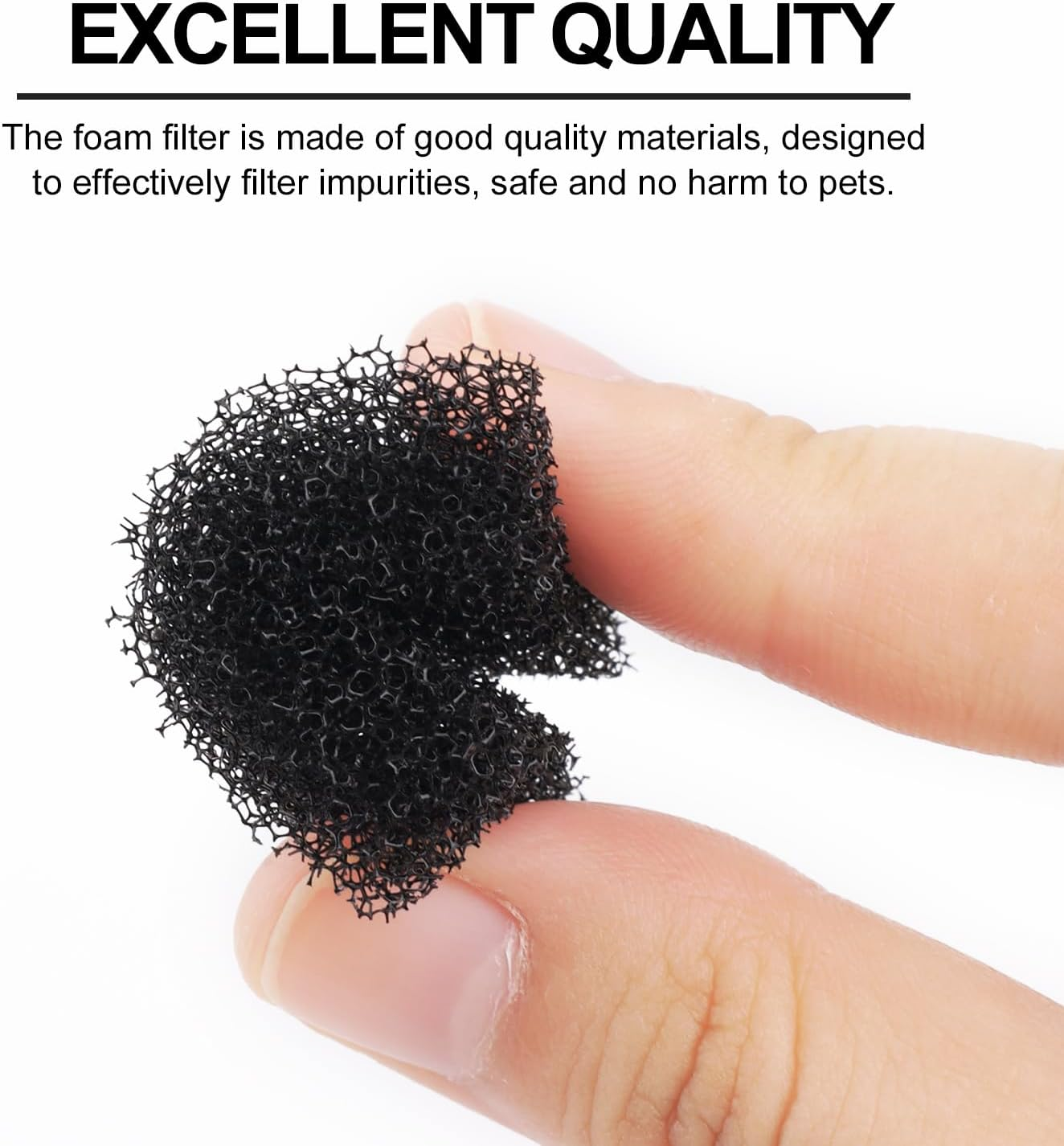 30Pcs Pet Fountain Replacement Filter, Cat Drink Water Filter Replace Foam Filter Pet Fountain Foam Filter Compatible with PETKIT Eversweet 3 Pro image number 3