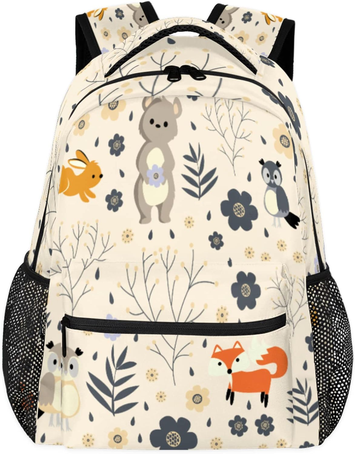 Tropicallife Cartoon Forest Animal Backpack Lightweight Waterproof Travel Rucksacklovely Bear Stylish Backpack for Man Women image number 2