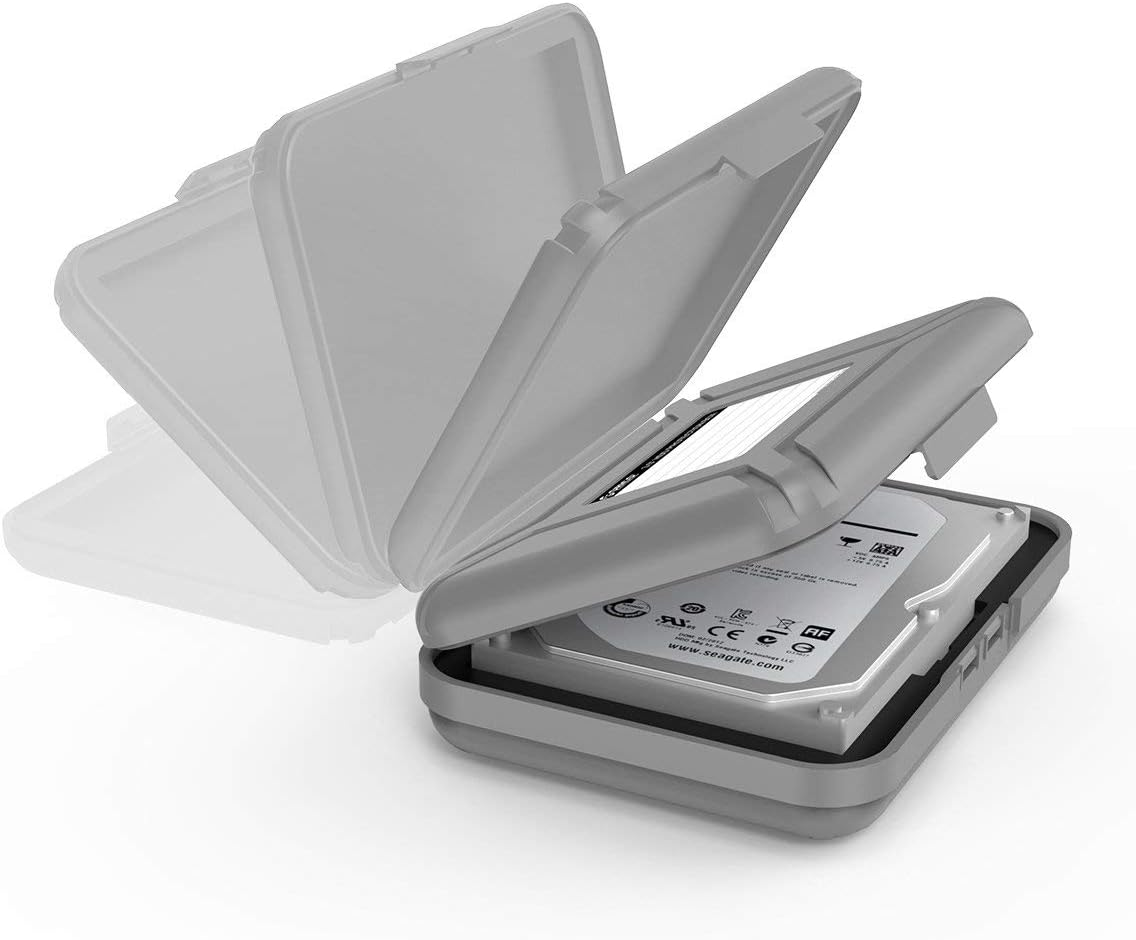 ORICO 5Pcs Hard Drive Case 3.5Inch HDD Storage Case, Anti-Static Shockproof Computer External Drive Disk Protective Box for Seagate, Western Digital, Toshiba Hard Drive image number 6