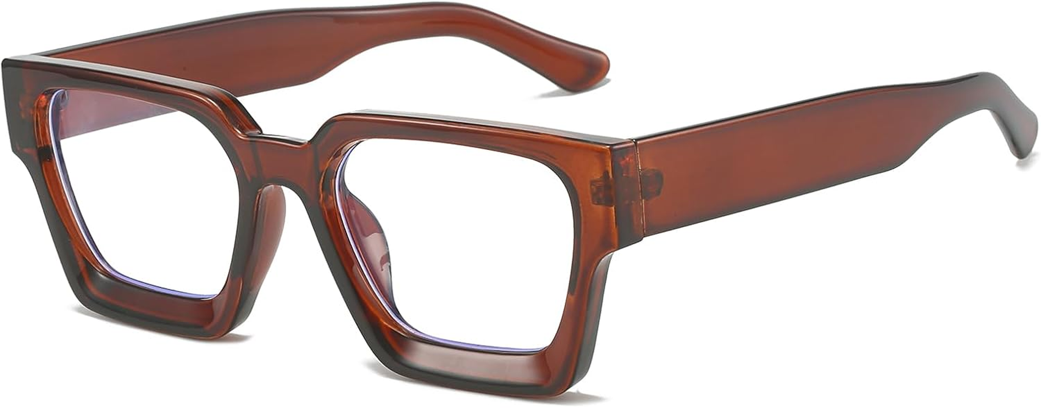 YAMEIZE Square Blue Light Blocking Glasses for Women Men Rectangle Blue Light Eyeglasses Computer Gaming anti Fatigue Clear Lens Glasses