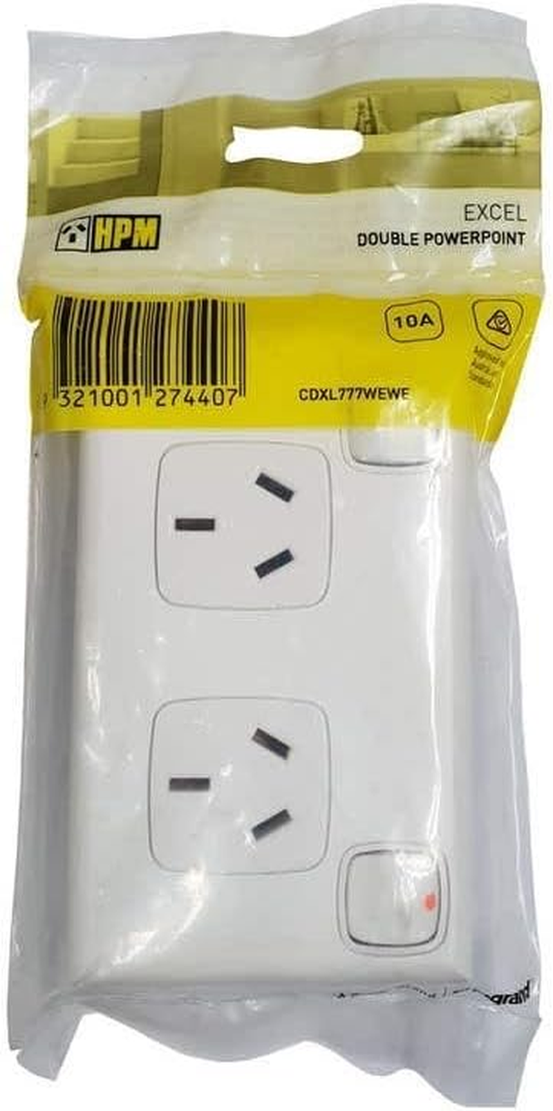 HPM Excel 10A Double Powerpoint, White