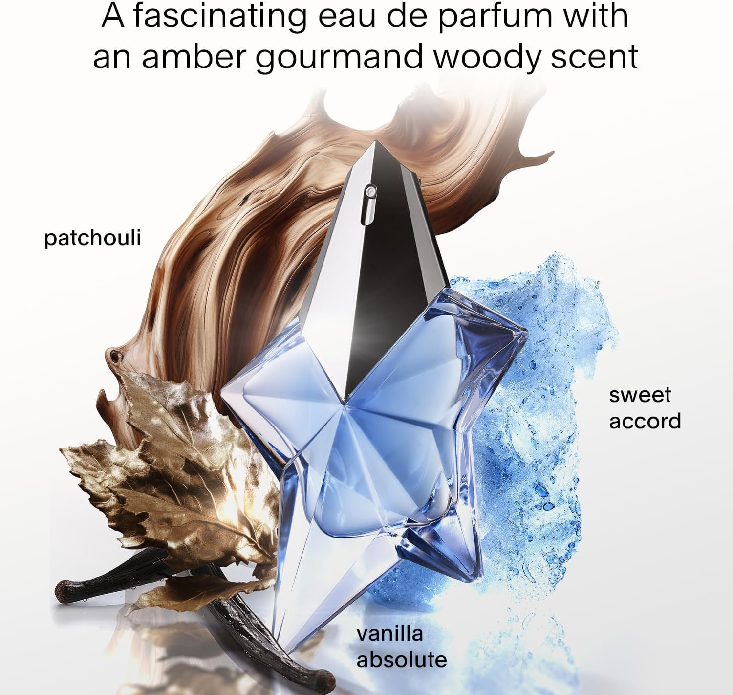 MUGLER - Angel - Eau De Parfum - Women'S Perfume - Ambery Edible Gourmand Woody Scent - Delicious Praline Accord - Fascinating Fragrance - Blue Star - Refillable - 50 ML image number 2