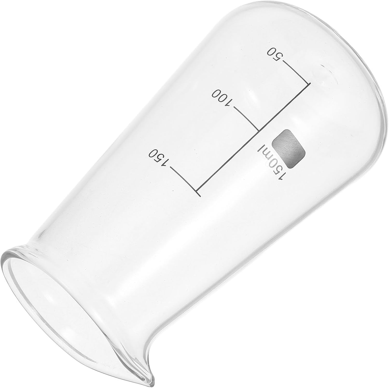 CORHAD Mini Glass Double Spout Milk Pitcher Small Capacity Measuring Milk Cup Espresso Frother Glass Creamer Dispenser for Coffee and Bakery Supplies image number 1