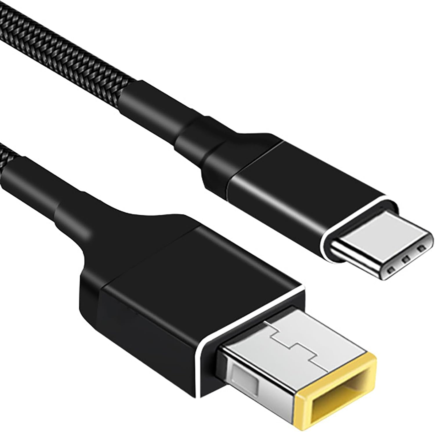 Tunghey USB C to Slim Tip Laptop Charging Cable Adapter Male Type C to Square Converter 100W PD Power Charger Supply Extension Cord for Yoga Ide-Apad Legion T470S T470 T460S T450S 1.8M image number 5