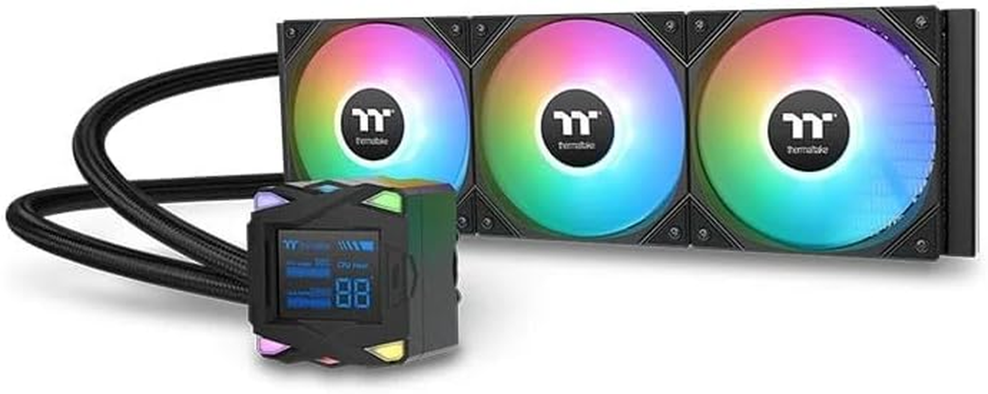Thermaltake LA360-S ARGB 2.4" LCD Display AIO Liquid CPU Cooler, CL-W462-PL12SW-A image number 5