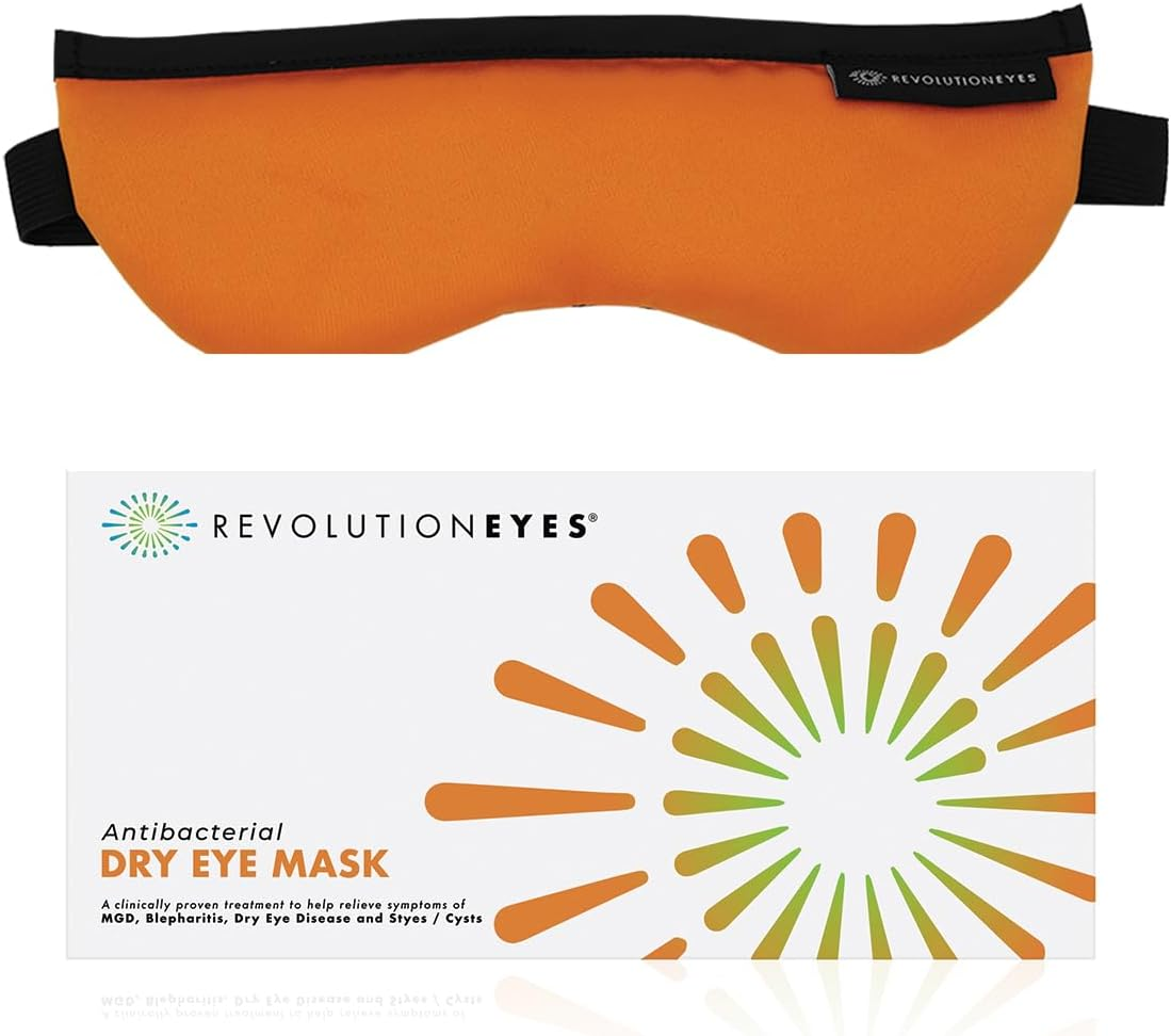 Revolutioneyes Heated Dry Eye Mask - Moist Heat for Dry Eye Relief, Washable & Reusable Hot Eye Compress for MGD, Blepharitis Dry Eye & Styes, Antibacterial Protection with Sterileyes image number 4