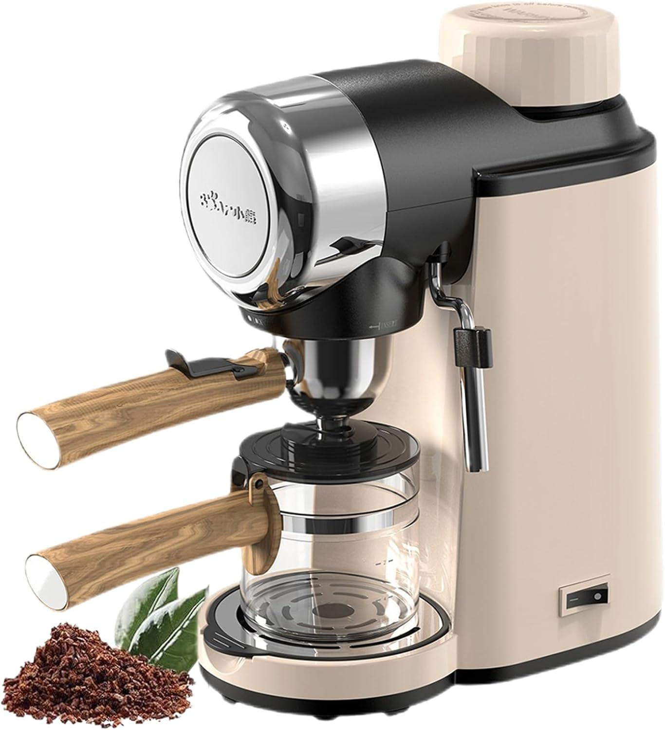 BEAR Espresso Coffee Machine, Cappuccino Coffee Machine with 5 Bar Pump Pressure, Milk Frother, Stainless Steel Boiler, 240Ml Coffee Pot, Knob Switch image number 5