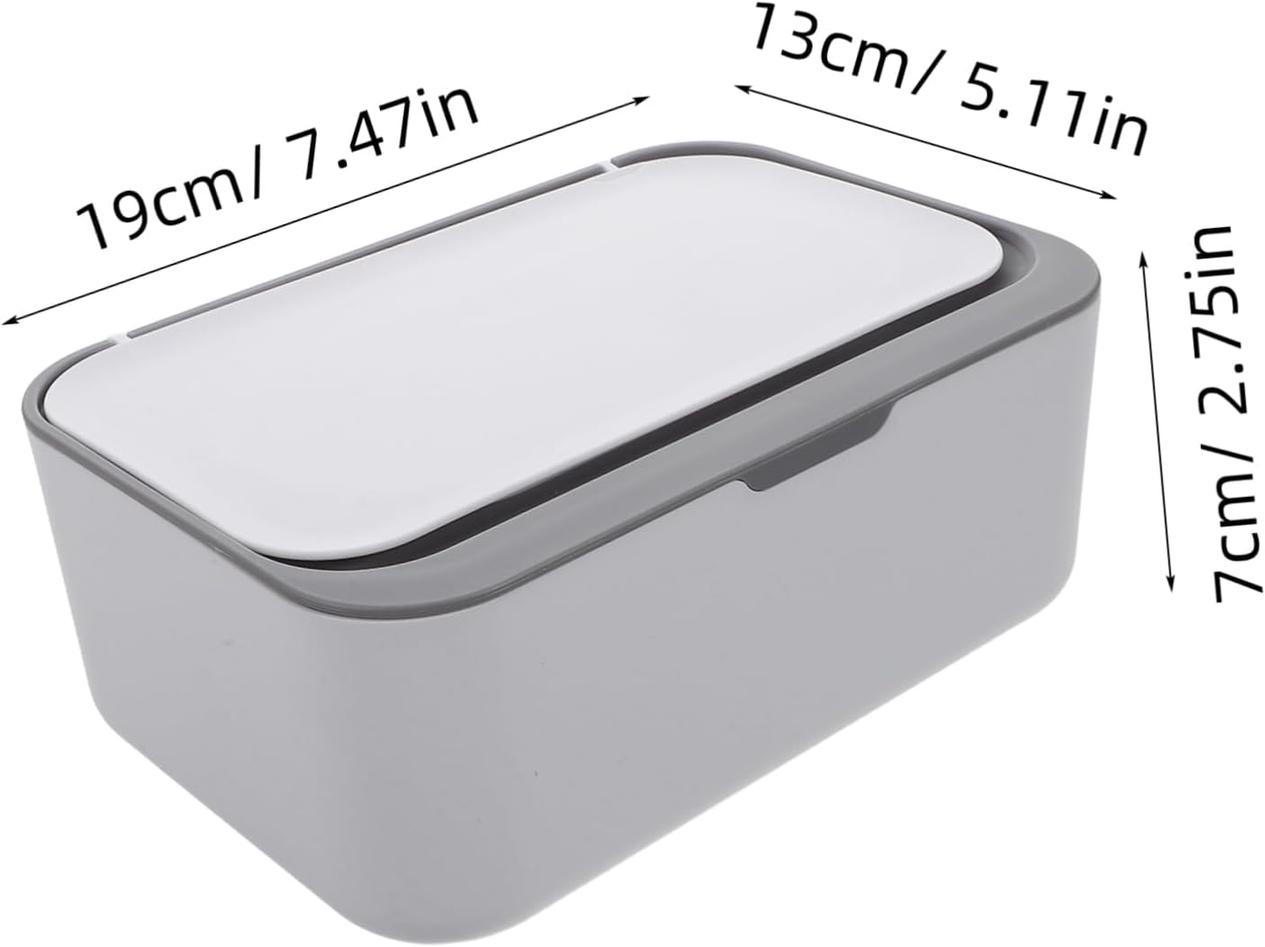 Ciieeo Wet Wipes Box Plastic Container for Wipes Large Capacity for Home Bathroom Use Removable Tissue Box image number 5
