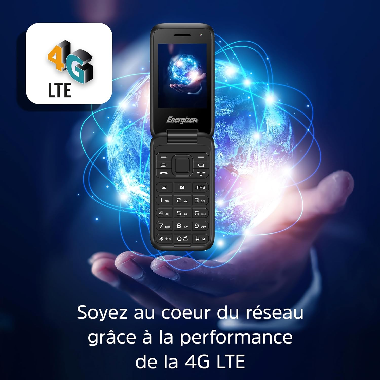 Energizer E282SC+ - 4G LTE - 1400Mah Battery - Dual SIM (Nano-Sim) - 3 Year Warranty - Black - Unlocked - 2MP Camera