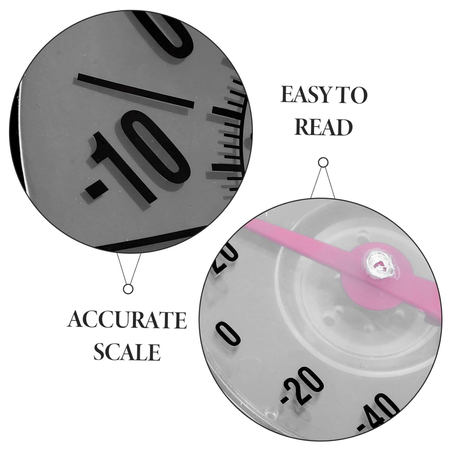 Mipcase Window Thermometer Suction Cup Indoor and Outdoor Temperature Gauge for Nursery and Home, High-Precision Analog Room Thermometer, Large Suction Pad for Easy Attachment image number 4