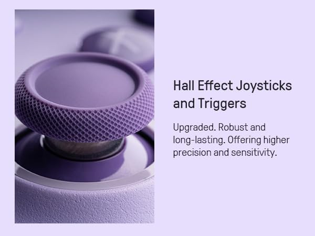 8Bitdo Ultimate 2C Wireless Controller for Windows PC and Android, with 1000Hz Polling Rate, Hall Effect Sensing Joysticks and Hall Triggers, and Remappable L4/R4 Bumpers (Purple) image number 3