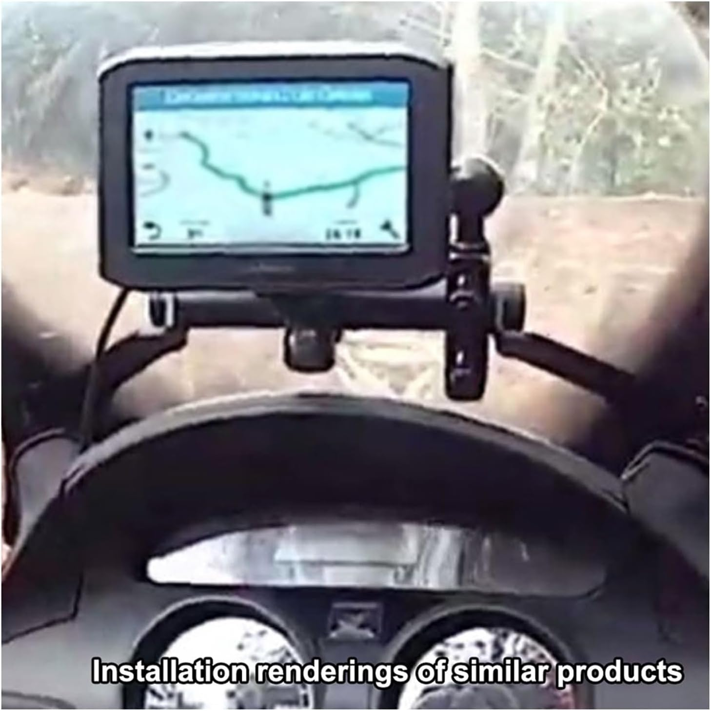 MORREZ Motorcycle Accessories Compatible with Varadero XL1000V 2003-2011 Phone Holder Bracket GPS Navigation Bracket Mounting Bracket image number 2