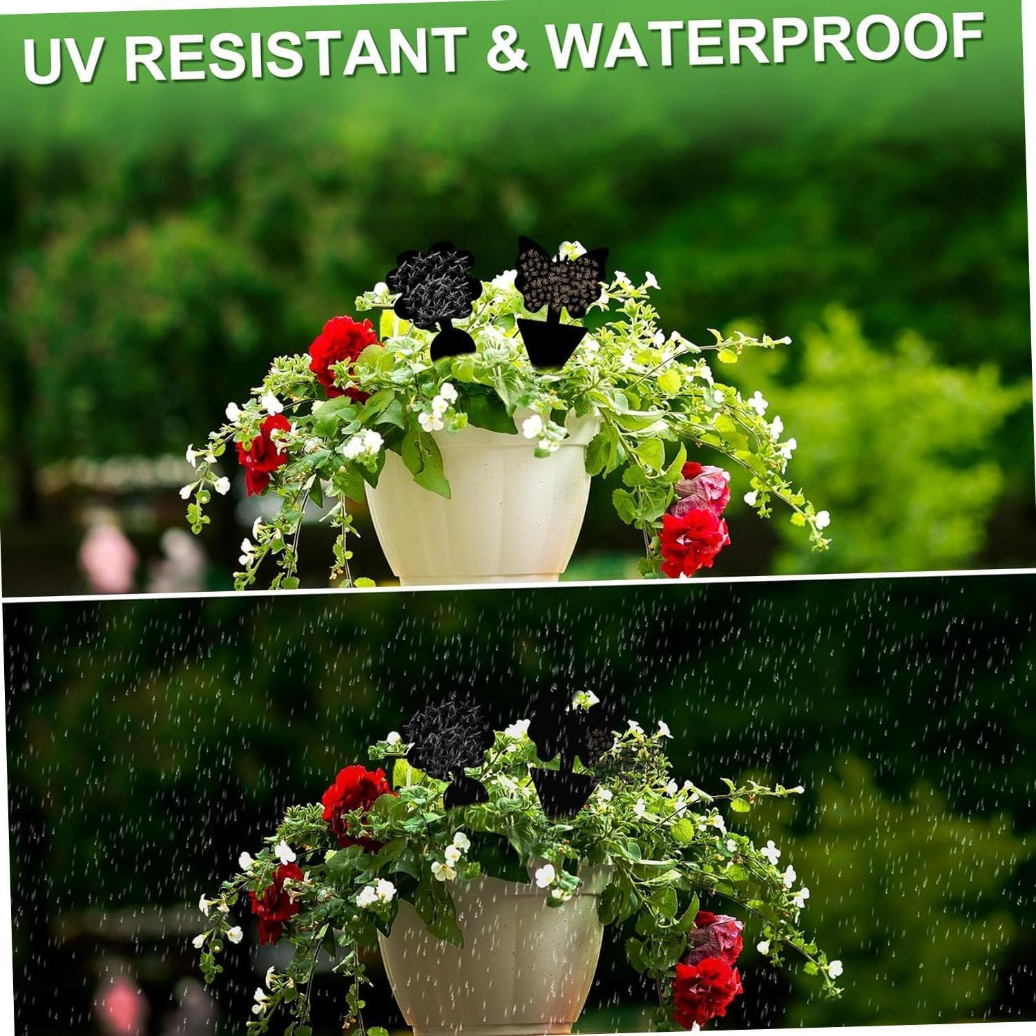 50 Pack Sticky Dual-Sided Gnat Traps,Fruit Fly Trap with Punch Hole,Fungus Gnat Non-Toxic and Odorless for Mosquitoes,Houseplant, Garden,With Twist Ties and Small Shovel (Black) image number 5