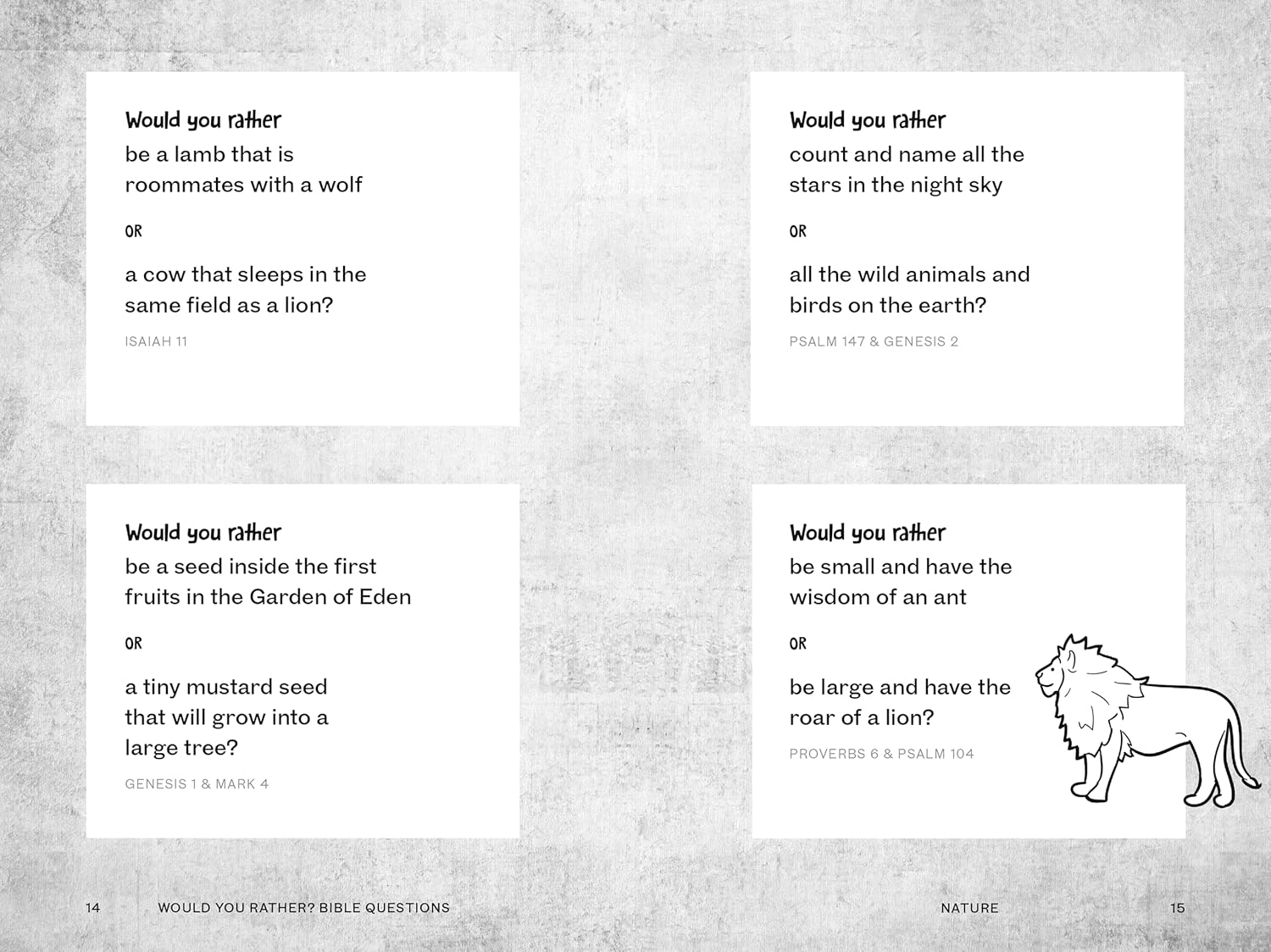 Would You Rather? Bible Questions: a Fun Bible Game for Kids and the Whole Family! image number 6