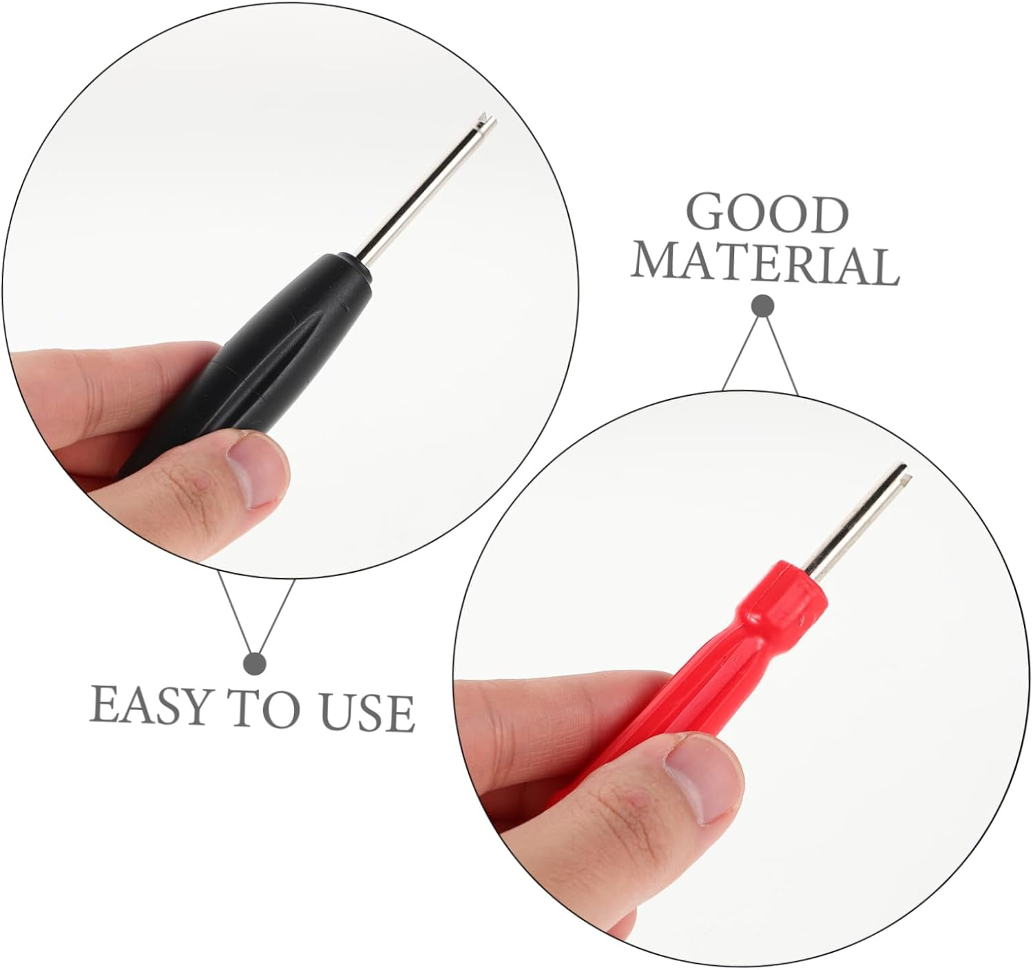 PRETYZOOM 3Pcs Valve Core Tool Kit Durable Valve Stem Wrench for Automotive Bicycle Tire Maintenance Portable Torque Multiplier Adjustments image number 4