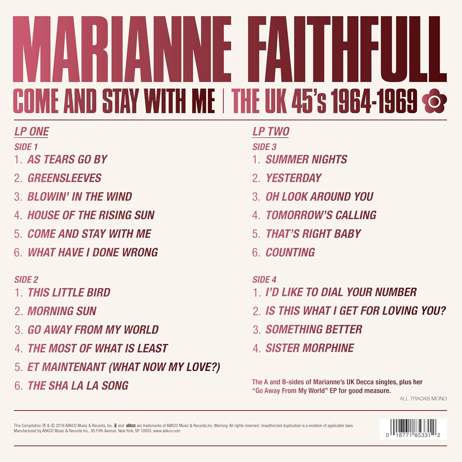 Come and Stay with Me: the Uk 45S 1964-1969 image number 2